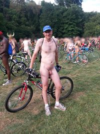 So this happened over the weekend...the Philly Naked Bike Ride. Cannot begi...