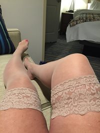 Nude stockings for my man