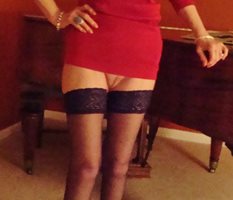 Friend with benefits. Dressed for a Christmas dance. A closer look