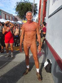 Legally naked at FOLSOM STRET FAIR San Francisco
