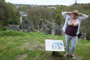 Out & About: A day out at Okehampton Castle which my husband took a few pho...