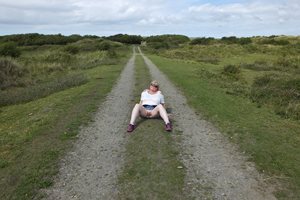 Out & About: "In the Classic M Position!" At Braunton Burrows for a walk an...