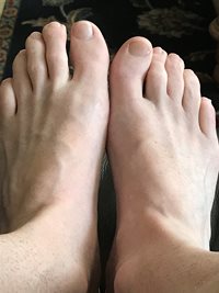 Because some people like feet.  Here are mine.