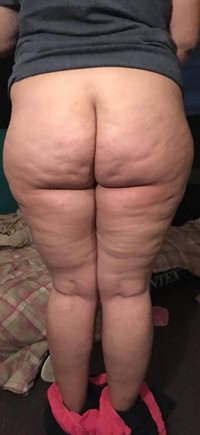 Wifey big fat cellulite ass