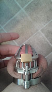 New, smaller chastity cage