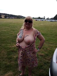 Out & About: 48 days since I last flashed my tits and pussy so while at Pow...