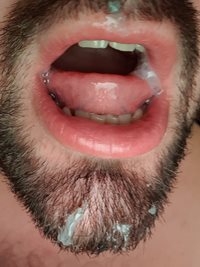 Mouth full of cum for Mistress Katiemo