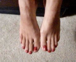 My wife and long toes that I inhale between constantly