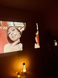 Having fun with the projector porn...i made it look like I’m  cumming with ...