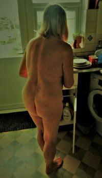 naked housework