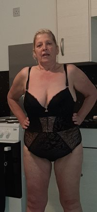 Me trying to look  sexy in my lingerie