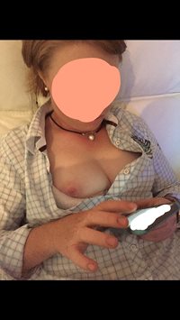 My sexy wife texting and sending pics to young guys
