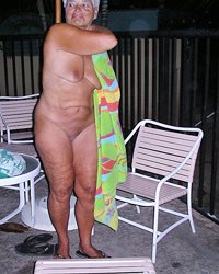 naked at the condo hot tub