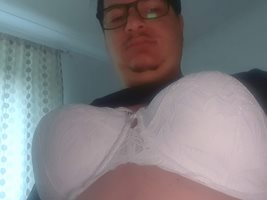 Me Wearing My Lacy White Bra!! What do you think? :)