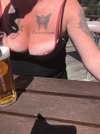 Being a slag at the pub,who wants to get me pissed and fuck me?