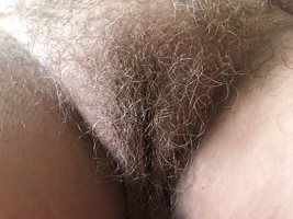 Wife's perfect hairy pussy!
