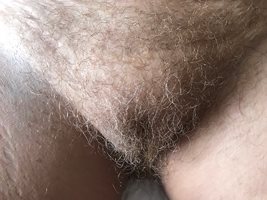 Wife's perfect hairy pussy!