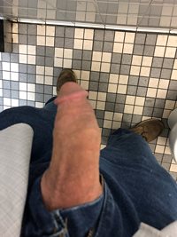 Semi-hard in the men's room