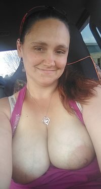 Boob flash outside DR's office