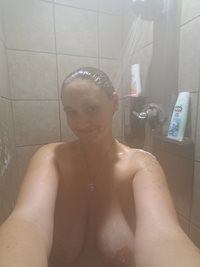 wet in shower