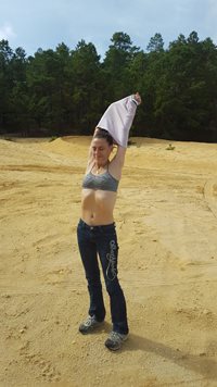Stripping at the sand pits