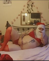 Cock and milk for santa