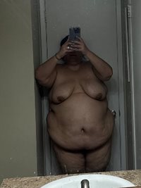 Huge belly saggy tits
