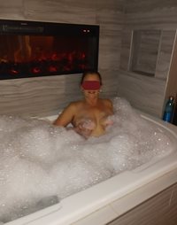 sudsy fun in the tub