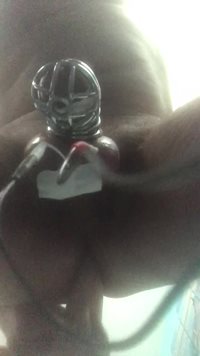 Hands free orgasm with a little help from my e-stim kit - what I really nee...