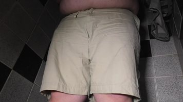 Pissed in shorts, panties and cock