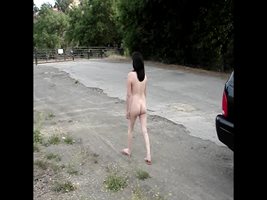 Naked walk as a dare!