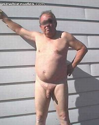 my dad posing outdoors for you hot ladys