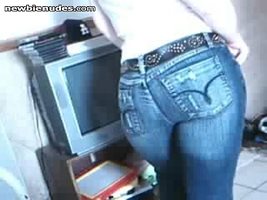 in dem jeans....