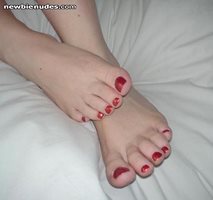 My pretty feet and toes once again....I would love to see how much you like...