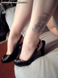 tattoo under stockings