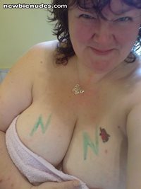 my wife just out of the shower - comments please