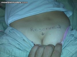 RESERVED FOR WHO?