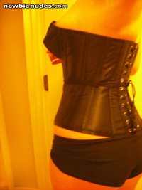 My Wife in her new Corset...I'm in the military so she sends me photos of h...