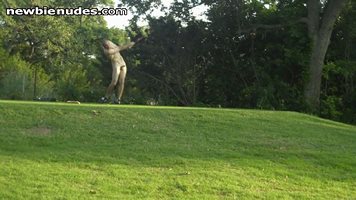 Some nude golfing...