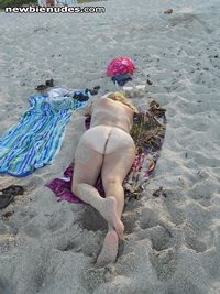 Summer vaca on nudie beach
