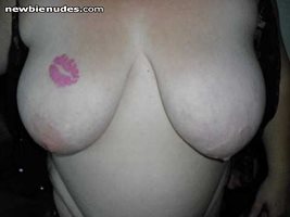LOL do you like my big boobs and new pink lips tattoo??? "im a BIG BIG GIRL...