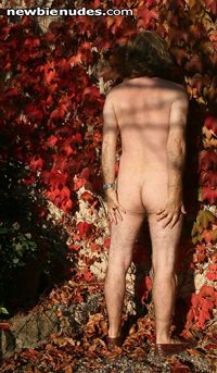 Among the Autumn leafs its great to be naked outside, don't you agree ?