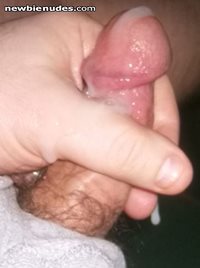 cum all over...anyone care to lick it off my cock??