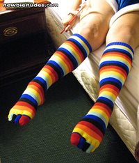 I LOVE my stripey socks!!!