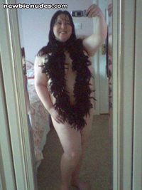 dressed in feathers ...  will you pluck me? ;)