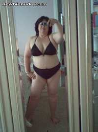 black bikini - need someone to oil me up