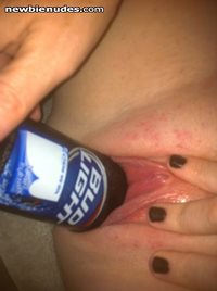she loves putting big things in her wet cunt!!!