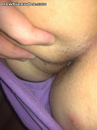 Close up of my gfs hairy butthole