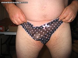 Pantie slut in new panties  Please pull my panties down
