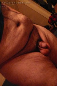 Fat, bulky cock emerging from my fat pubis pad. Do you like to watch it gro...